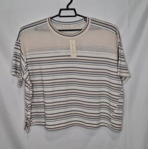 Doe & Rae Oversized Short Sleeve Top Medium NWT